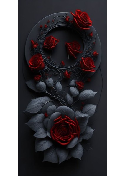 3 Lü Siyah Gül Kanvas Tablo Set Ev Duvar Salon Ofis Dükkan Hediyelik Dekarasyon Süsü modelleri