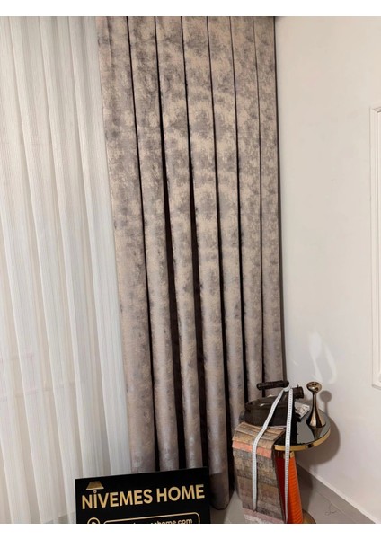 Nivemeshome Istanbul V-5304 1/3 Sık Pileli Fon Perde Apm
