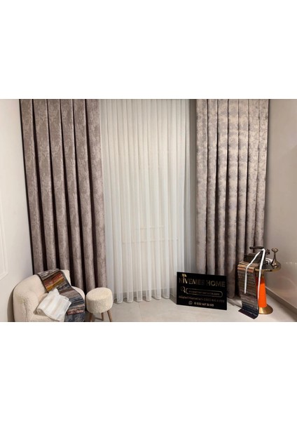 Nivemeshome Istanbul V-5304 1/3 Sık Pileli Fon Perde Apm fiyatları