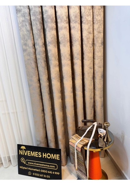 Nivemeshome Istanbul V-5304 1/3 Sık Pileli Fon Perde Apm indirimleri