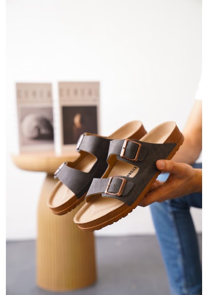 Arizona Günlük Ortopedik Unisex Çift Tokalı Terlik