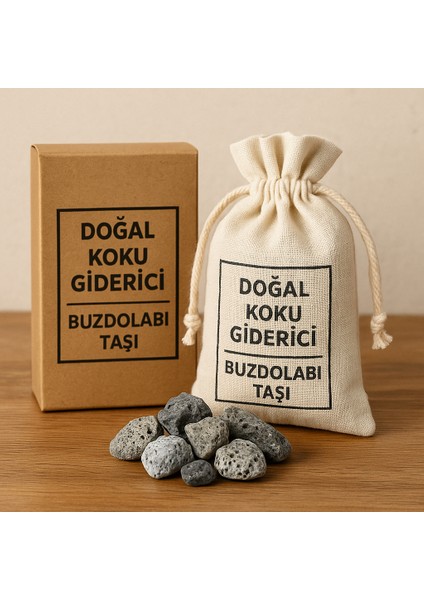 Buzdolabı Doğal Koku Giderici Yeniden Kullanılabilir Zeolit Taşı-Aktif Karbon Taşı