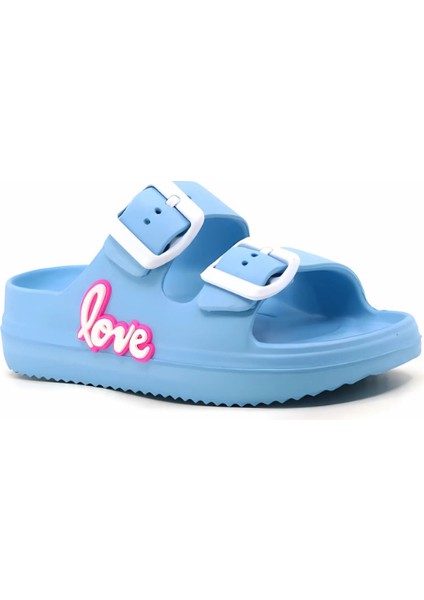 Ayfox Love Yazılı Suya Dayanıklı Kız Çocuk Terlik