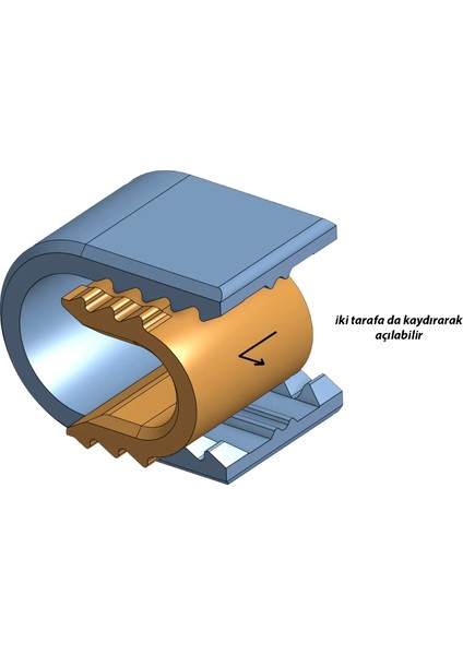 Ayarlanabilir 3D Kablo Tutucu 2'li Set - Petg Malzeme - Büyük ve Küçük Boy
