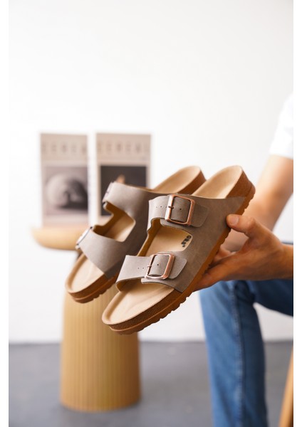 Arizona Günlük Ortopedik Unisex Çift Tokalı Terlik