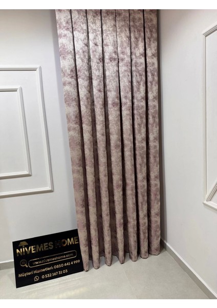 Nivemeshome Istanbul V-1001 1/3 Sık Pileli Fon Perde Apm