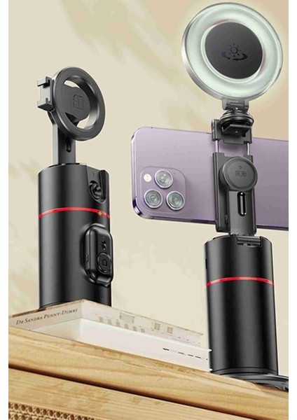SF200 360 Derece Yapay Zeka Yüz Takipli Tripodlu Selfie Gimbal indirimleri