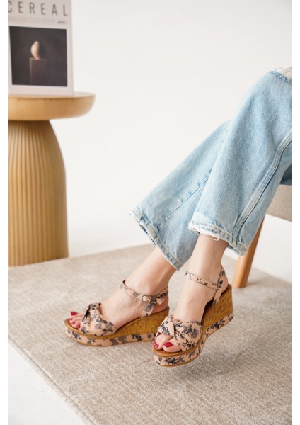 Kadın Dolgu Topuklu Ayakkabı Günlük Kullanım İçin Rahat Düz Tabanlı