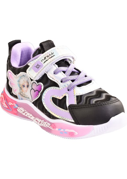 Kız Çocuk Siyah & Pembe Işıklı Spor Ayakkabı Sneakers