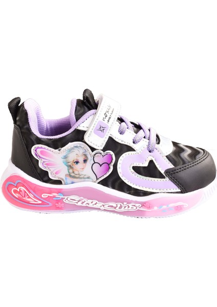 Kız Çocuk Siyah & Pembe Işıklı Spor Ayakkabı Sneakers fiyatları