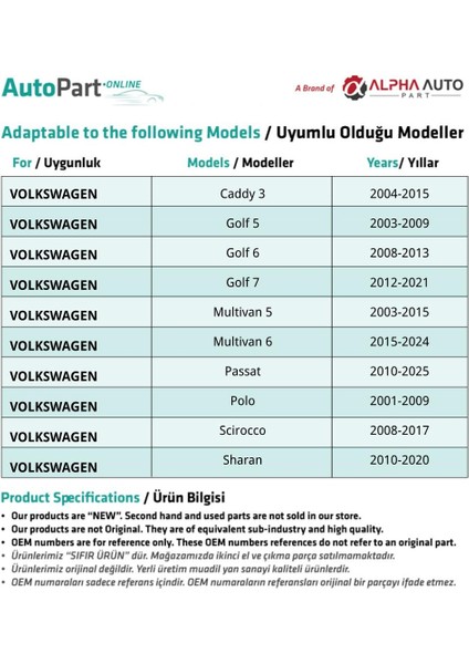 Volkswagen Için Döşeme Klipsi- 50 Adet modelleri