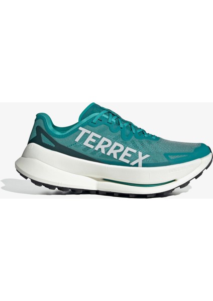 Terrex Agravic Speed Ultra Erkek Yeşil Koşu Ayakkabısı.-