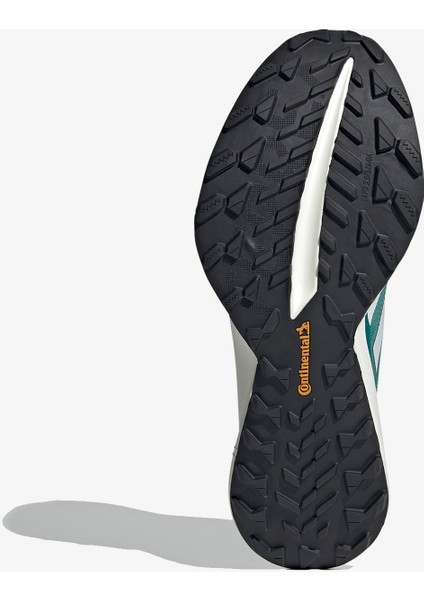Terrex Agravic Speed Ultra Erkek Yeşil Koşu Ayakkabısı.-