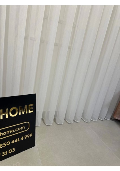 Nivemeshome Burçak Yeni Sezon 1/3 Sık Pileli Tül Perde Apm indirimleri