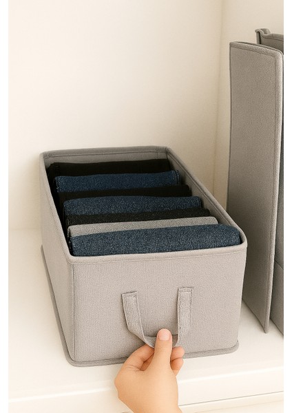 1 Adet Dolap Içi Raf Düzenleyici Mukavva Katlanabilir Kıyafet Saklama Kutusu 45 cm x 25 cm x 20 cm fiyatları