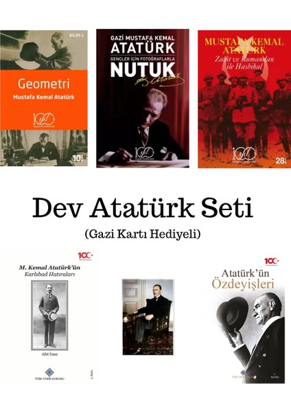 Nutuk - Kumandan Ile Hasbihal - Geometri - Karlsbad Hatıraları - Vecizeler - Gazi Kartı Hediye