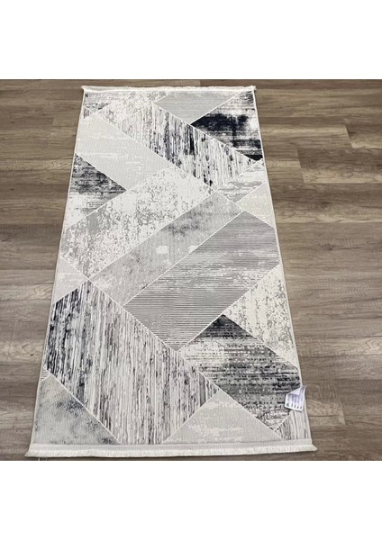 Zenith 1033 Mikrofiber Kaymaz Taban Yıkanabilir Antibakteriyel Modern Mavi Halı