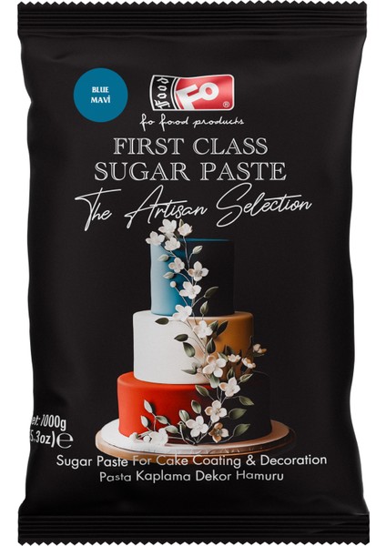 Mavi First Class Kaplama Dekor Şeker Hamuru 1 kg