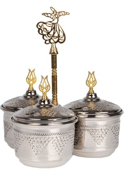 Işlemeli Bakır Kavanoz, Baharat ve Kuruyemişlik, 8cm Boy, 8,5cm Genişlik, 3mm Kalınlık fiyatları