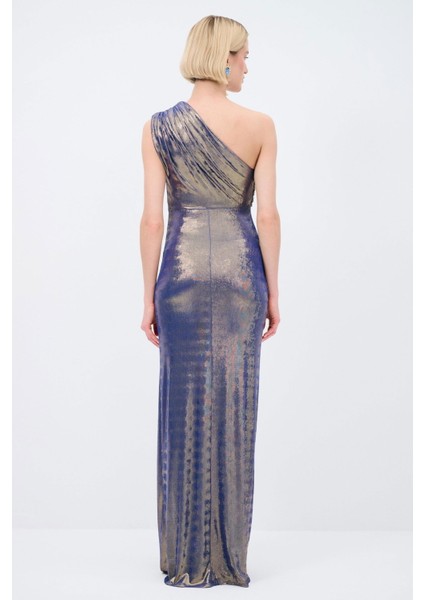 Mert Aslan Asimetrik Örme Uzun Elbise Saks indirimleri