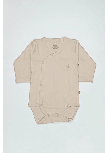 Nessiworld Bistyle Organik Natural Basic Style Kruvaze Uzun Kol Body BS17102 Bej