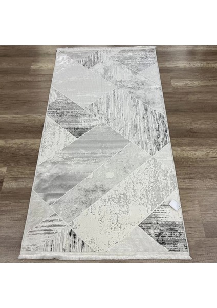 Zenith 1033 Mikrofiber Kaymaz Taban Yıkanabilir Antibakteriyel Modern Gri halı fırsatları