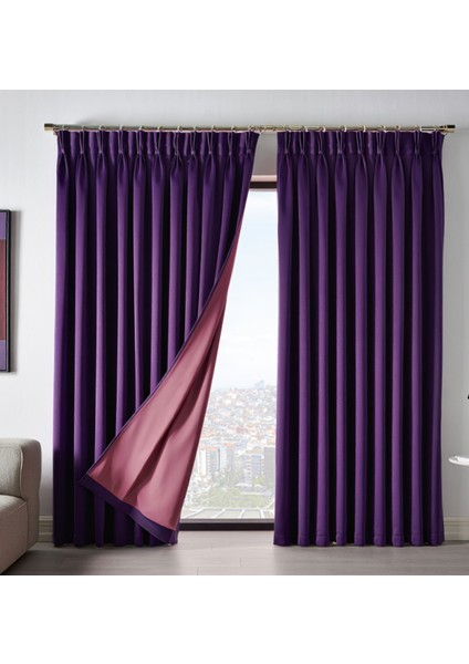 Dauble Blackout Karartma Perde Tek Kanat 1x2 Amerikan Pile Fon Perde