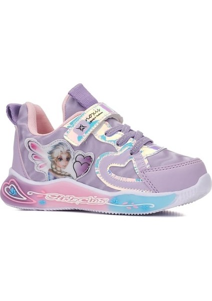 Kız Çocuk Siyah & Pembe Işıklı Spor Ayakkabı Sneakers