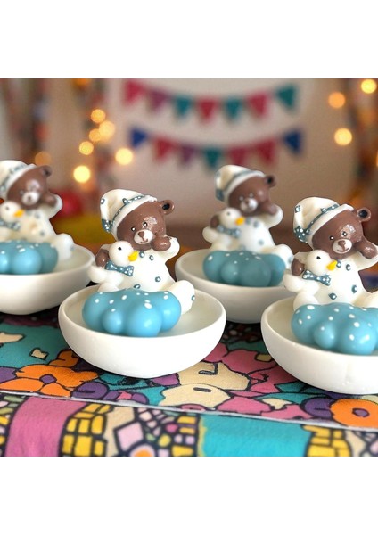 Hediyelik Mum, Ayıcık ve Bulut Model, Çocuk, Bebek. fiyatları