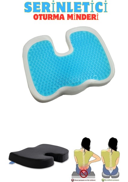 Serinletici Jelli Coccyx Oturma Minderi Memory Foam Ortopedik Minder Oturma Yastığı