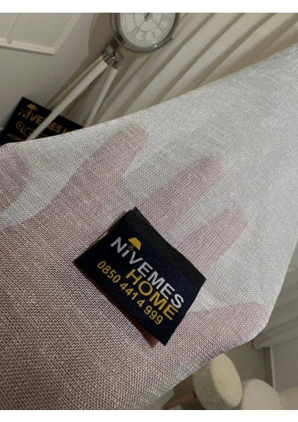 Nivemeshome Keten Tül Eymes Sezer Çöl Tasarım 1/3 Sık Pileli Tül Perde Apm fiyatları