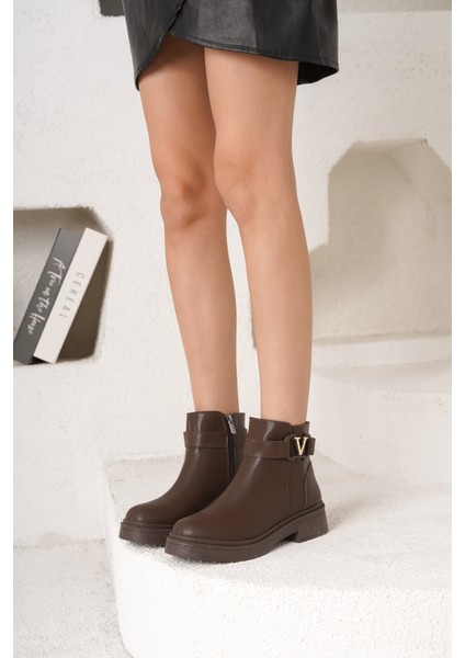 D802 Kadın Yanı Tokalı Ortopedik Soğuk Geçirmez Bot fırsatları