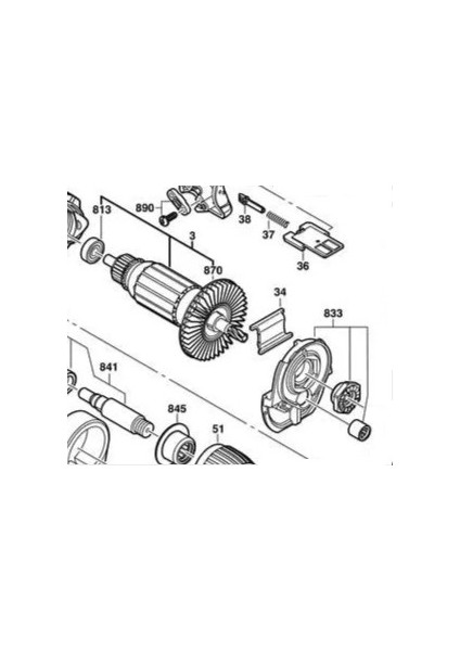 Psb 650 Ra Darbeli Matkap Armatür-Endüvisi, 220-240V - 2604011337 modelleri