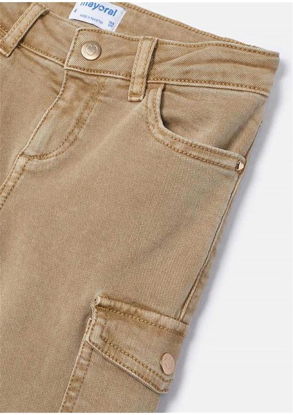 Kız Çocuk Kargo Pantolon Kahverengi 4543 fırsatları