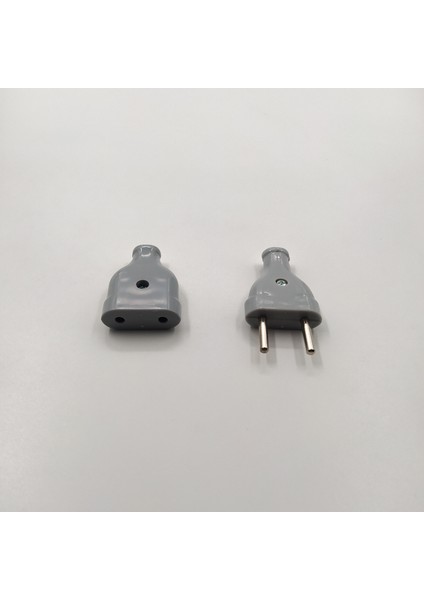 Dekoratif Dişi-Erkek Fiş Takımı Gri