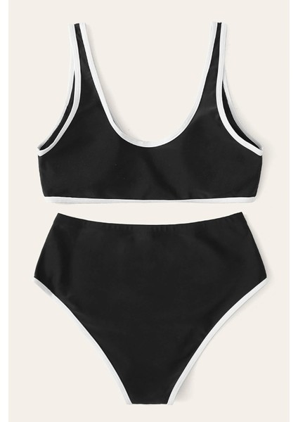 Kadın Siyah Pedli Yüksel Bel Sütyen Külot Takımı fiyatları