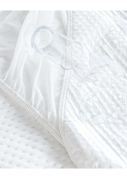 Clarte Sıvı Geçirmez Fitted Çift Kişilik Yatak Alezi - Beyaz fiyatları