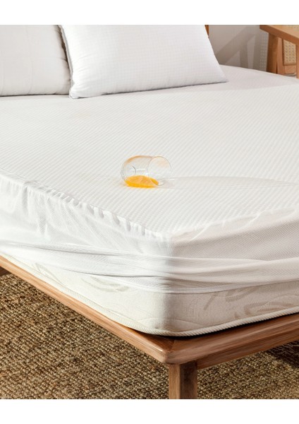 Clarte Sıvı Geçirmez Fitted Çift Kişilik Yatak Alezi - Beyaz modelleri