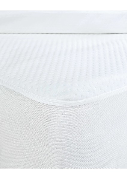Clarte Sıvı Geçirmez Fitted Çift Kişilik Yatak Alezi - Beyaz
