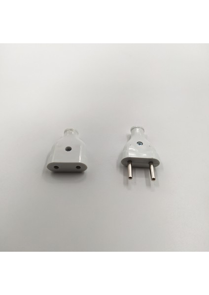 Dekoratif Dişi-Erkek Fiş Takımı Beyaz