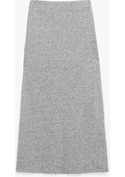 Rahat Kalıp Normal Bel Midi Yırtmaçlı Etek fiyatları