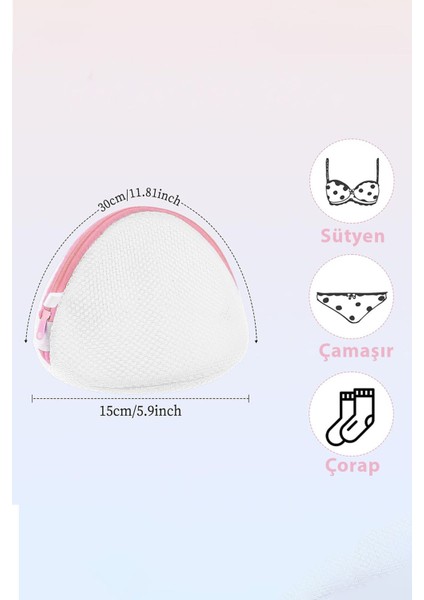 Sütyen Yıkama Filesi 2 Adet Fermuarlı Kumaş Sütyen Koruyucu Yıkama Aparatı fiyatları