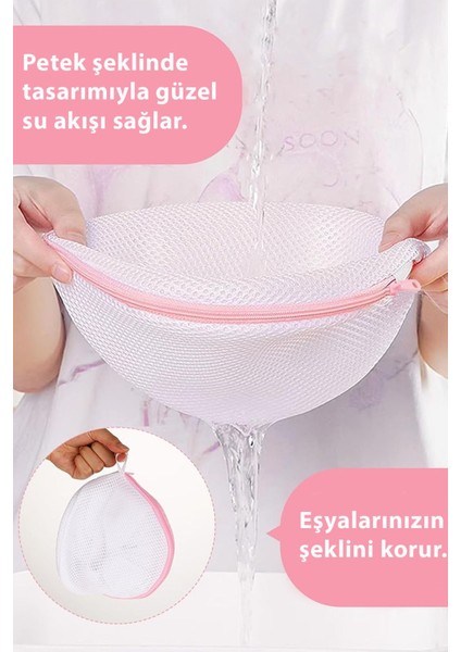 Sütyen Yıkama Filesi 2 Adet Fermuarlı Kumaş Sütyen Koruyucu Yıkama Aparatı modelleri