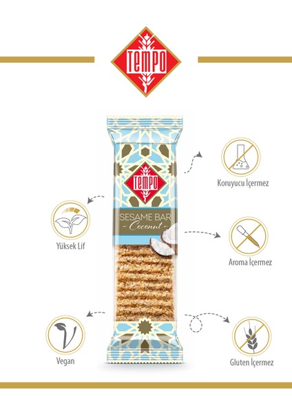 Hindistan Cevizli Susam Krokan 45 G x 12 Adet modelleri