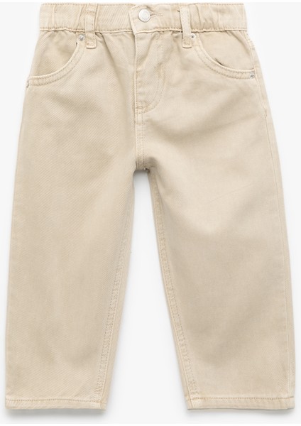 Rahat Kesim Cep Detaylı Pamuklu Pantolon