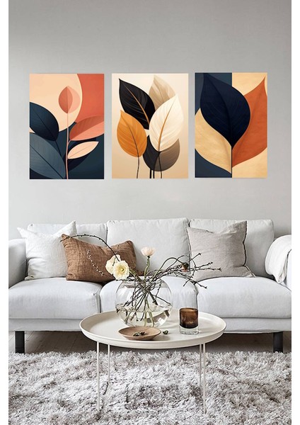 3 Lü Bohem Baho Tablo Ev Duvar Salon Ofis Dükkan Hediyelik Dekarason Süsü