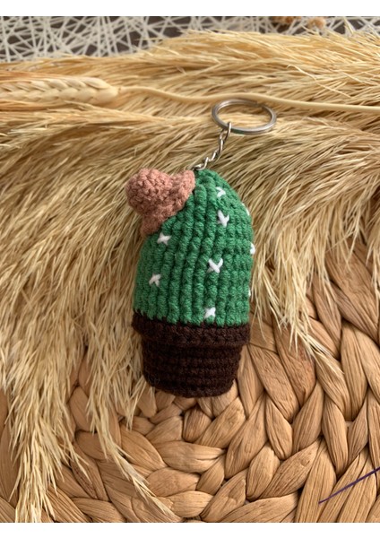 Örgü Kaktüs Anahtarlık / Çanta Süsü fırsatları