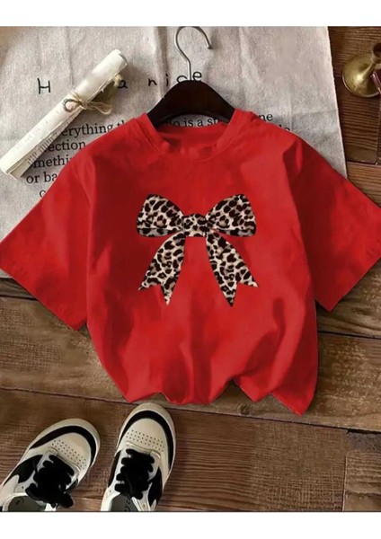 Malkoçbey Panter Kurdela Baskılı Oversize Unisex Basic T-Shirt