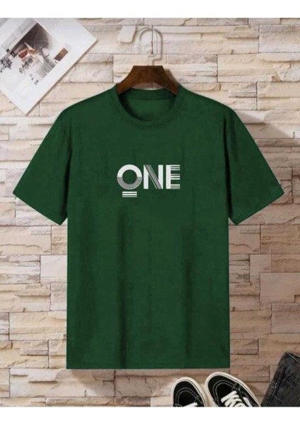 Malkoçbey One Baskılı Oversize Unisex Basic T-Shirt