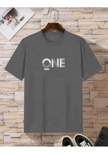 Malkoçbey One Baskılı Oversize Unisex Basic T-Shirt